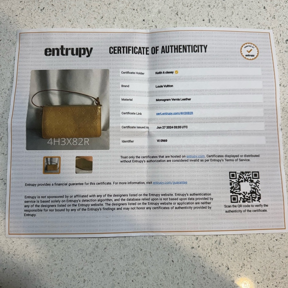 🛑 SOLD 🛑 Louis Vuitton LV Vernis Lexington Yellow ✅ COA included - Picture 3 of 16